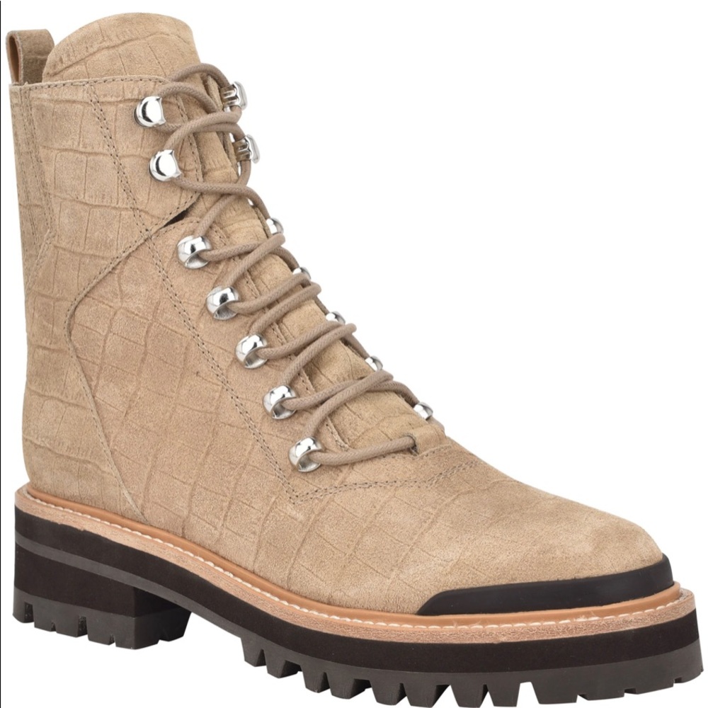 MARC FISHER IZZIE LUGSOLE ANKLE BOOTS - Picture 6 of 6